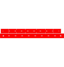 56116704 SQUEEGEE BLADE KIT-LINATEX Комплект красных резинок скребка