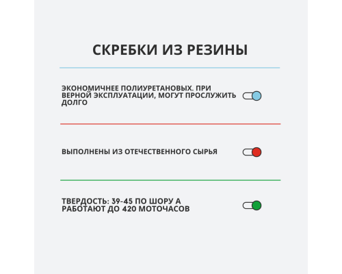 Комплект с передним и задним скребком для АртРэд AR-S3