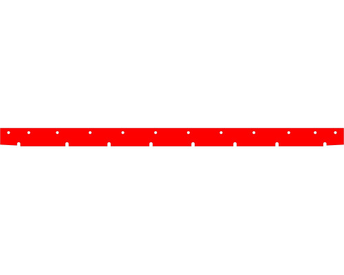 Скребок для Numatic TT 445/ TTB 4552/4045/4550, 3, SX, 850мм (12 отв.), передний